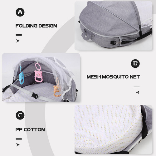 Mochila De Viaje Para Cuna, Cama De Bebé Plegable, Cuna Port