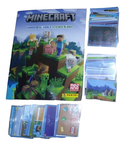 Minecraft Panini Album Figuritas Completo