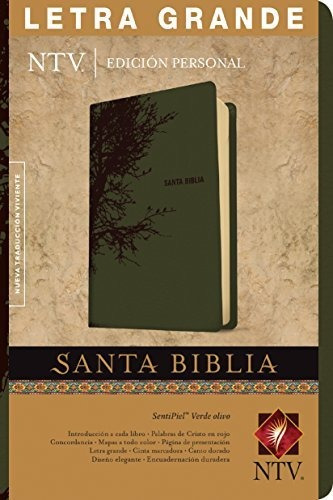 Biblia Ntv Edicion Personal Letra Grande Piel  Verde Olivo ®