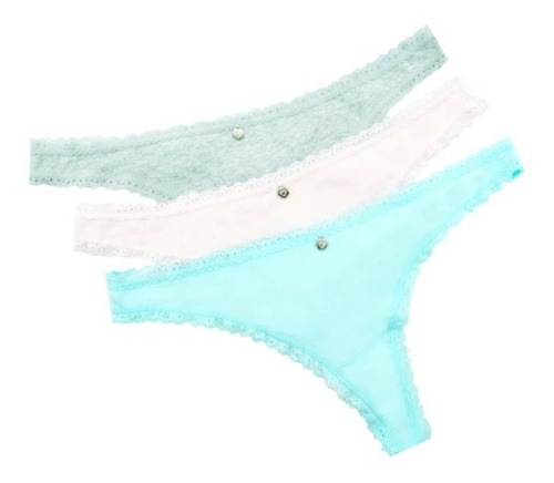 Imagen 4 de 7 de Panty Hilos Tanga Mujer Cachetero Lili Pink Talla L X3