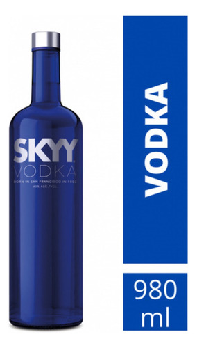 Vodka Tradicional Skyy 980ml Original Kit Com 3 Unidades