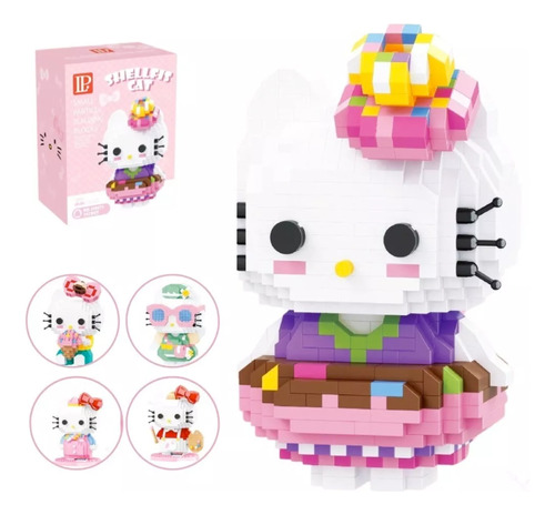 Rompecabezas 3d Mini Blocks Hello Kitty Bloques Armables