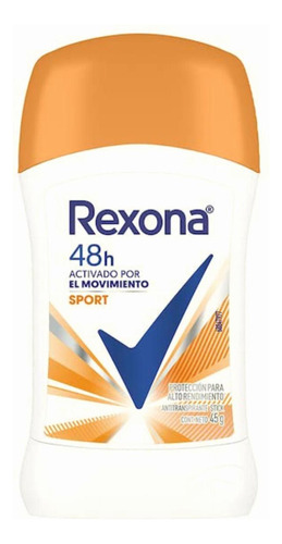 Antitranspirante Rexona Women Sport En Stick Para Mujer 45 G