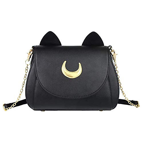 Mujer Niña Luna Gato Purses Pu Piel Purse Cosplay Sailor Men