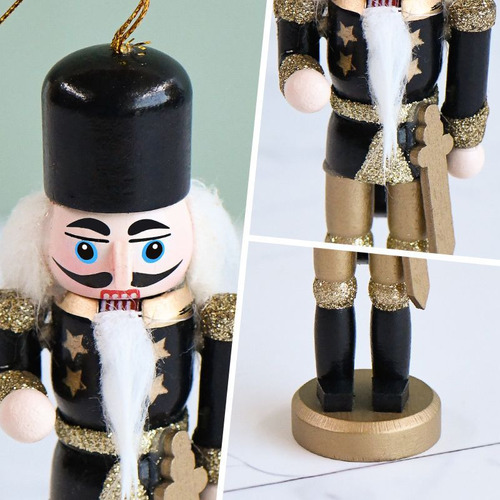 13cm 4pcs Decoración Navideña Del Soldado Cascanueces