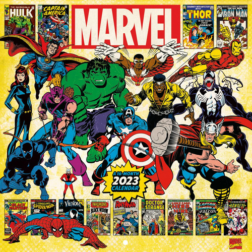 2023 Calendario Pared Cómics Marvel