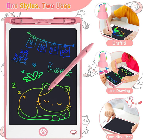 Tableta De Escritura Lcd Para Niños 8.8 Pulgadas Color