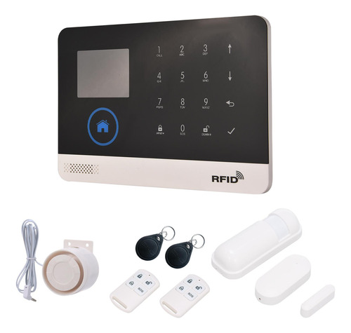 Kit De Alarma + Wifi 433 Mhz Control Alexa Wireless Con Home