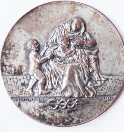 Medalla Cordoba Homenaje Luis Guemes 1897 Orzali Antiguo
