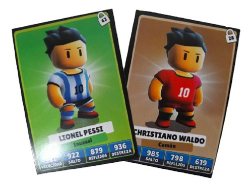 Cartas Stumble Guys Lionel Messi Y Ronaldo - Pessi Vs. Waldo