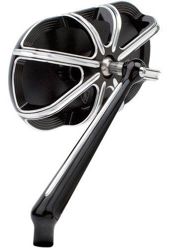 Imagen 4 de 7 de Espejos Arlen Caged Negro Para Harley Davidson Y Compatibles