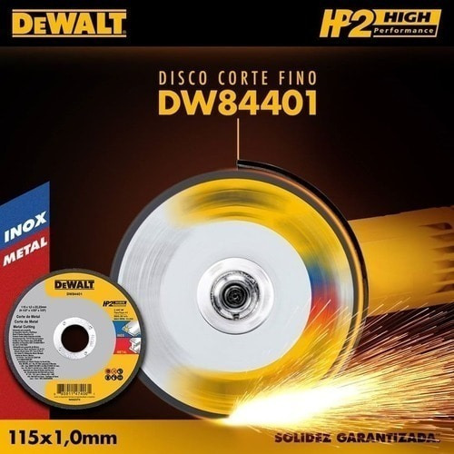 Disco Abrasivo Corte Metal Dewalt D84401 10 Piezas