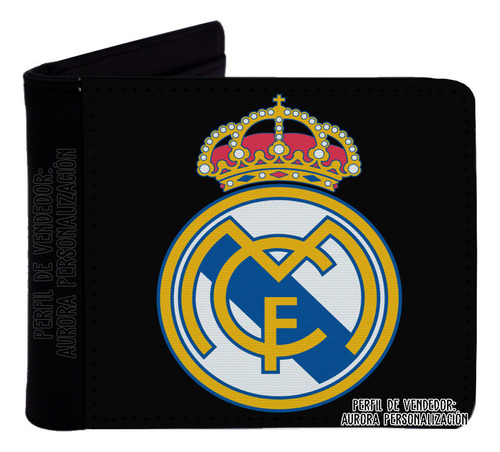 Billetera Cartera Cuero Sintético Real Madrid Futbol 03