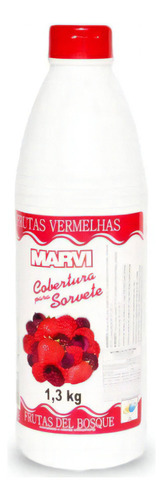 Cobertura Para Sorvete Frutas Vermelhas 1,3kg Marvi