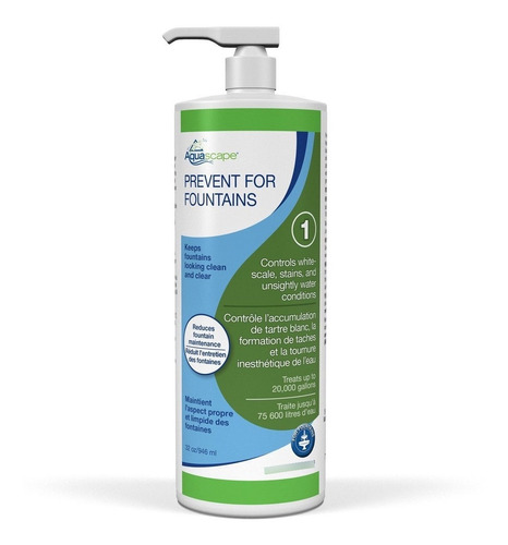 Aquascape Prevent Tratamiento De Agua Para Fuentes, Cascadas