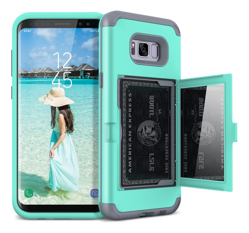 Welovecase Funda Tipo Cartera Para Galaxy S8 Diseño Tipo Con