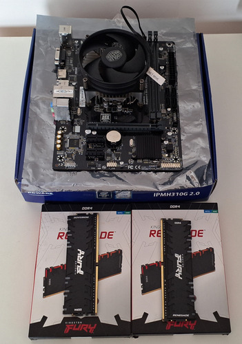 Kit Placa Mãe +i5 9400f + 16gb De Ram Kingston Fury Renegade