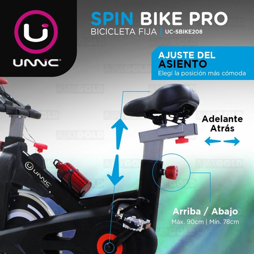 Bicicleta Fija Spinning Indoor Gym Bici Premium Profesional