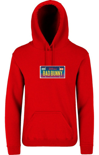 Hoodie Rojo Mod. Ultimo Tour Del Mundo Placa