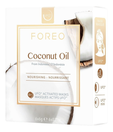 Foreo Mascarilla Activada Por Ufo Con Aceite De Coco