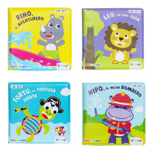 Pack 4 Libros Infantiles Sumergibles