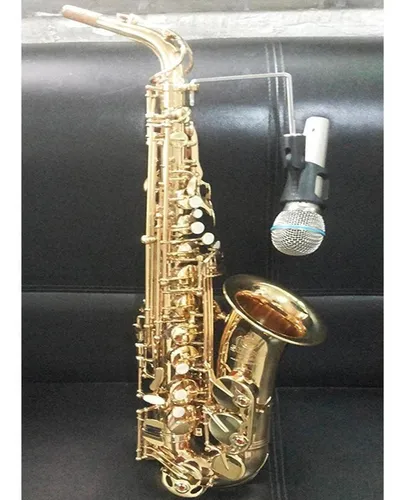 1x Titular De Micrófono De Saxofón Accesorio Escenario