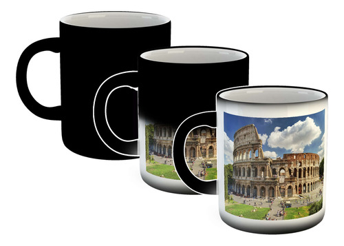 Taza Magica Coliseo Romano Imperio Monumento Italia