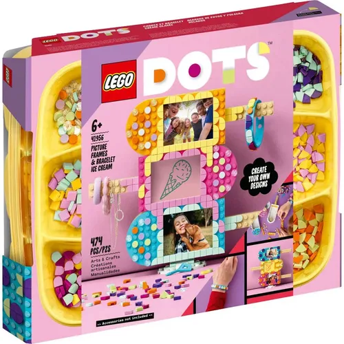 Lego Dots 41956, marco para fotos y brazalete con forma de helado