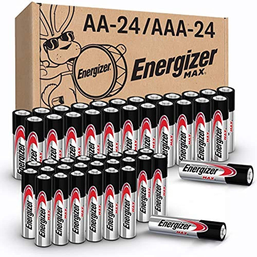 Energizer MAX pilas alcalinas combo 24 x aa y 24 x aaa