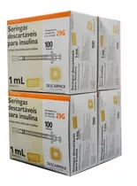 Comprar Seringa Insulina Diabete 1ml 12,7mm X 0,33mm 400 Seringas