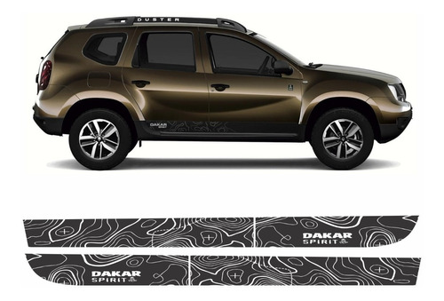 Adesivo Faixa Lateral Renault Duster Dakar Spirit Dstr15