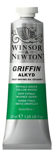 Oleo Griffin Winsor & Newton 37ml - Óleo Verde Ftalo (amarillo)