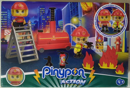 Pinypon Action Bomba De Agua, Con 2 Figuras. Bomberos