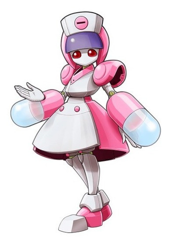 Medabots Neutranurse Desarmable Figura 3d Pixelados_