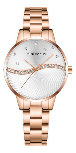 Reloj Para Mujer Mini Focus Mf0263l Mfa0820 Oro Rosa