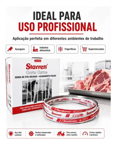 Lâmina Serra Fita Corte Carne Açougue 2,82m Starret 5/8 1 Un