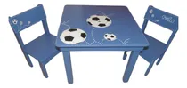 Comprar Mesa Y Sillas Infantiles De Madera Pintadas Y Laqueadas