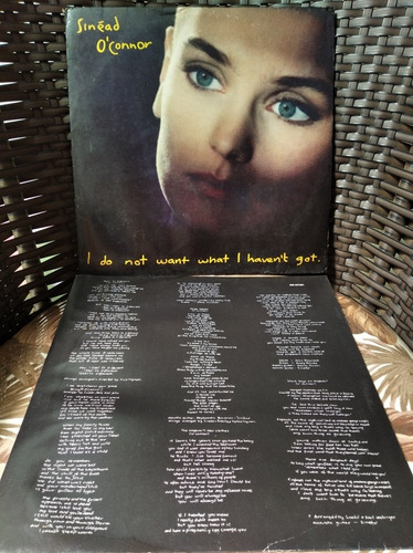 Lp Sinead O Connor I Do Not Want What Edição Original Encart (Usado)