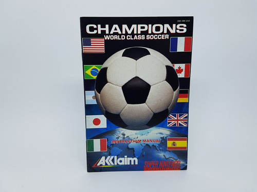 Apenas O Manual  Champions World Class Soccer Super Nintendo