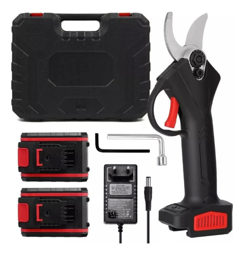Tesoura Elétrica De Poda 48v Sem Fio Com 2 Baterias Kit