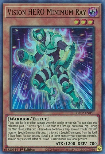 Vision Hero Minimum Ray - Gfp2  Yugioh