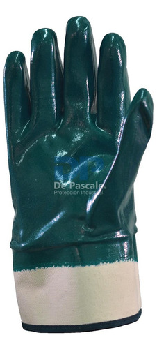 Guantes Nitrilo Medio Baño Completo Puño Lona Aceite Soporte