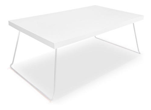 Mesa De Centro Dobrável Berlim Madeira Clean Branco Jade