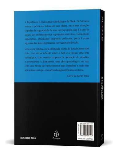A República, De Platón. Editora Principis, Capa Mole Em Português