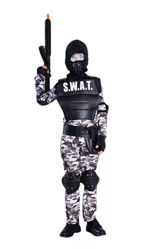 Disfraz de policía de la fuerza especial para Halloween, traje del