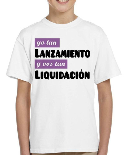 Remera De Niño Frase Yo Tan Lanzamiento Y Vos Tan