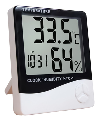 Reloj Digital Higrografo Higrotermografo Nuevo Ideal Para Medir Humedad Y Temperatura En El Ambiente Función Completa Diseño Moderno Y Preciso Ideal Para Hogar Oficina O Taller Otec