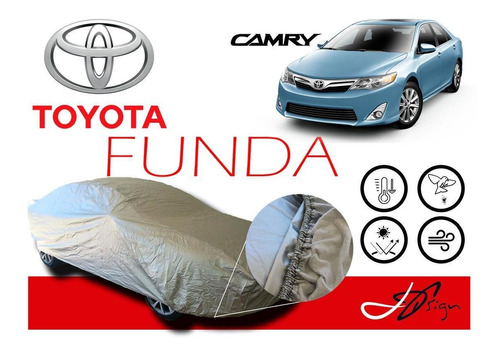 Funda Cubierta Lona Afelpada Cubre Toyota Camry 2012-14 