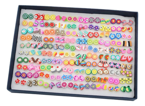 100 Pares De Pendientes Hipoalergénicos For Niñas