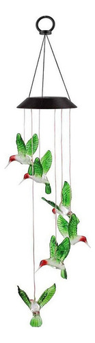 Colibrí Impermeable Al Aire Libre Viento Luz Para Patio